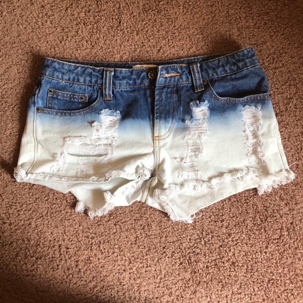 Ombré Jean Shorts